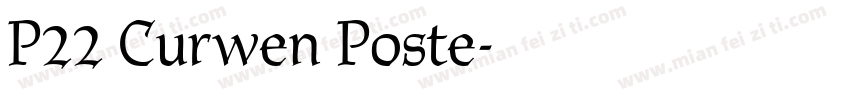 P22 Curwen Poste字体转换